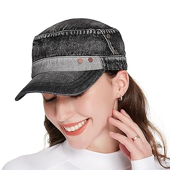 Denim Jean Cotton Hat Cap Fashion, Premium Adjustable
